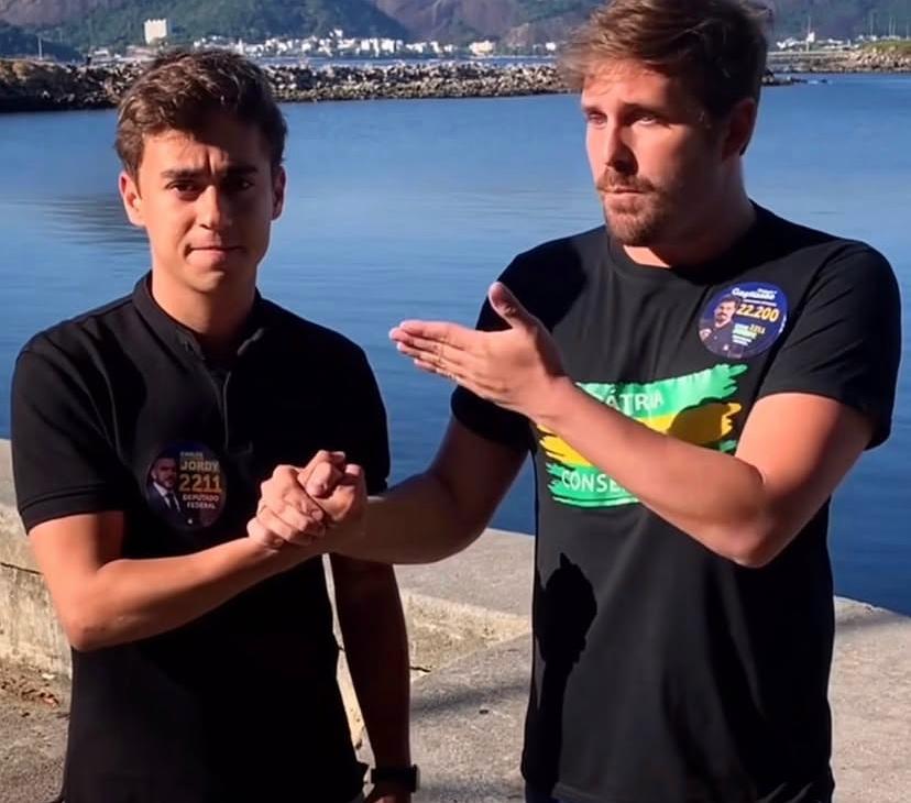 Thiago Gagliasso com Nikolas Ferreira